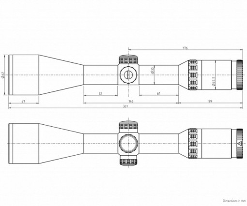 Luneta de arma pentru vanatoare Helia 2.4 - 12 x 56i, G4B - 10626 4