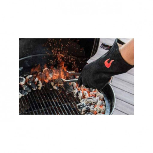 Manusi din piele pentru gratar Char-Broil - 140518 utilizare