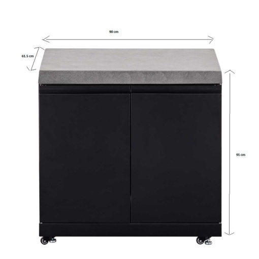 Modul bucatarie de exterior cu blat de lucru si spatiu depozitare Grandhall - K01000292W - Img 2