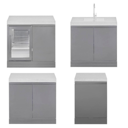 Modul bucatarie de exterior cu blat de lucru si spatiu depozitare Grandhall - K01000292W - Img 12