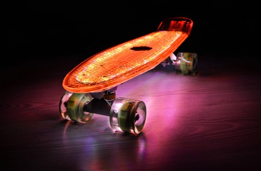 Penny board Mad Cruiser Full LED ABEC 7-oranj - Img 6