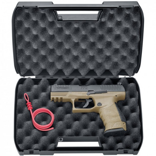 Pistol Airsoft Co2 Umarex Walther PPQ M2 T4E FDE CAL.43 CO2 Tan 4J - VU.2.4762