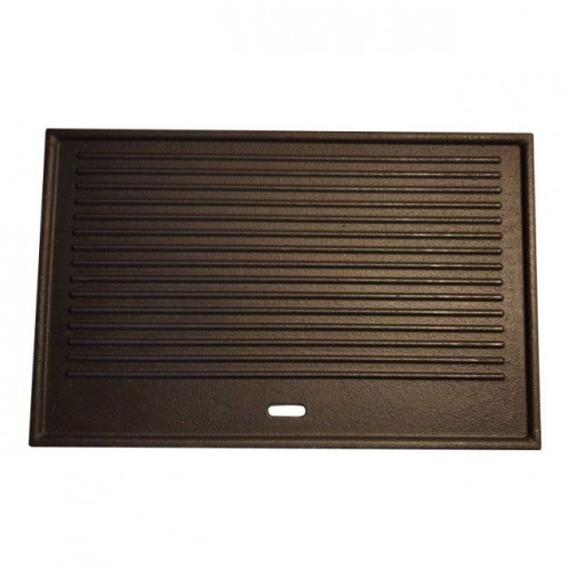 Plita din fonta cu 2 fete neteda si grill 41,5 x 26,5 cm pentru gratarele Activa Lord 302 - 20003 fata gratar
