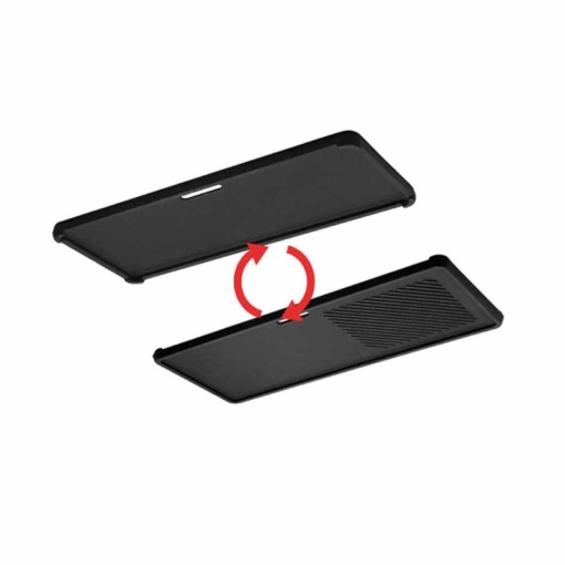 Plita din fonta cu 2 fete neteda si grill 42 x 20 x 1,5 cm pentru gratar Chicago 3 Enders - 7899 - Img 2