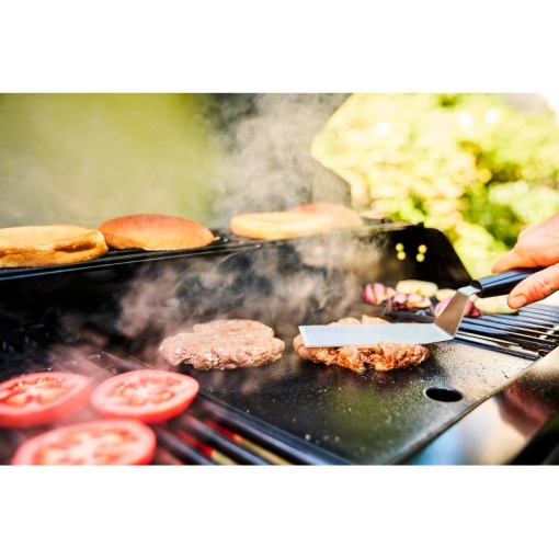 Plita reversibila cu 2 fete neteda si grill din fonta pentru gratar Essential Char-Broil 140133 - Img 3