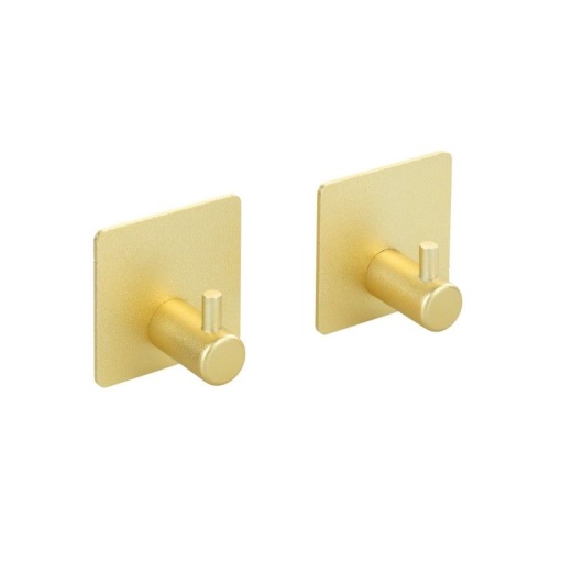 Set 2 carlige patrate Wenko Aluminium Ureo auriu mat - 54860100 - Img 2