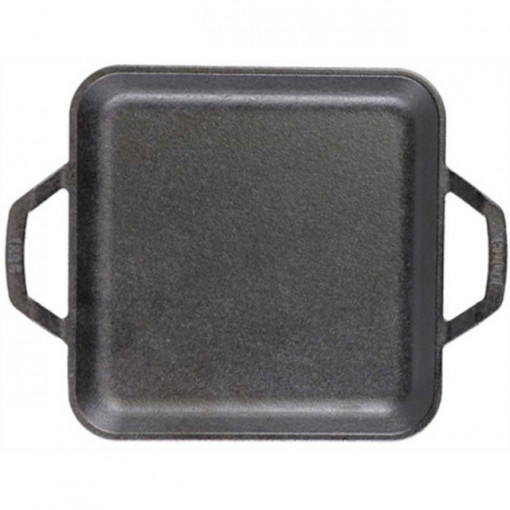 Tava patrata cu doua manere Chef Collection Lodge 28 cm - L-C11SGR de sus