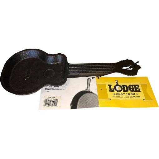 Tigaie din fonta mini in forma de chitara 27x12x2 cm Lodge - L-GSK3 - Img 7