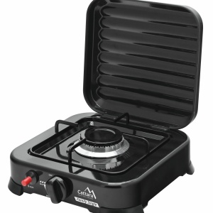 Aragaz portabil cu 1 arzator Cattara Traveler Family Single, negru, capac, 2.2kw, 160g/h - Img 7