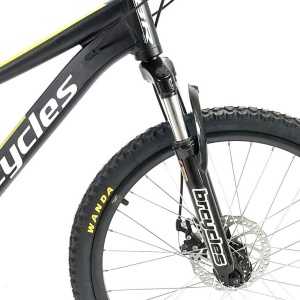 Bicicleta BR Tornado 24", 21 viteze, frane pe disc, cadru din aluminiu 13", manete secventiale, negru - Img 11