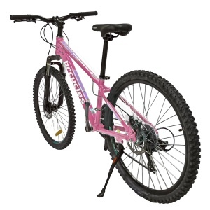 Bicicleta BR Tornado 26", 21 viteze, frane pe disc, cadru din aluminiu 13.5", manete secventiale, roz - Img 3