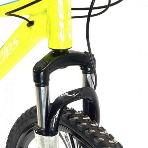 Bicicleta BR Tornado ProMG 26", jante MAGNEZIU, 21 viteze, frane pe disc, cadru din aluminiu 13.5", manete secventiale, galben - Img 6
