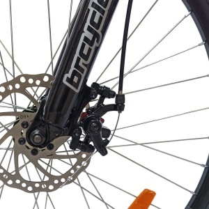Bicicleta BR TSUNAMI PRO2025 26", 21 viteze, frane pe disc, cadru otel 14.5", manete secventiale, negru - Img 4