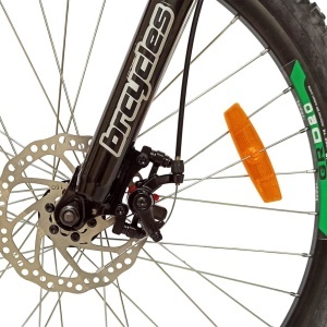 Bicicleta BR TSUNAMI PRO2025 26", 21 viteze, frane pe disc, cadru otel 14.5", manete secventiale, fluo - Img 5