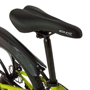 Bicicleta BR Tsunami ProMG 24", cadru otel 13", jante magneziu, manete secventiale, frane disc, 21 viteze, fluo - Img 11
