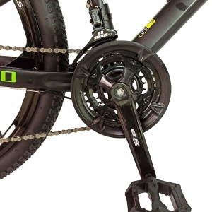 Bicicleta BR Tsunami ProMG 24", cadru otel 13", jante magneziu, manete secventiale, frane disc, 21 viteze, negru - Img 10