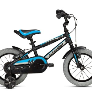 Bicicleta copii 14" CLERMONT Atlas negru/albastru, varsta 3-5 ani