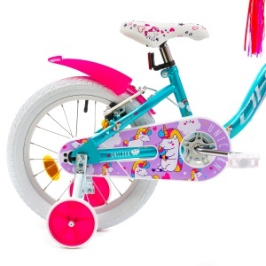 Bicicleta Copii DHS Unicorn - 16 Inch, Albastru - Img 5