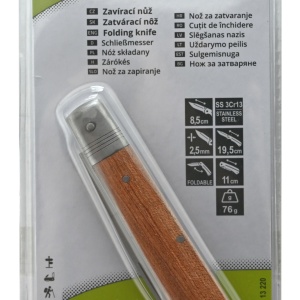 Briceag Cattara Hut plasele lemn, lama 8.5cm, 76g - TT13220 - Img 7