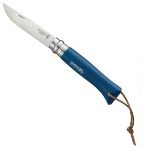 Briceag Opinel N°08 Inox Fag Albastru + Teaca, 8.5cm - 001891 - Img 4