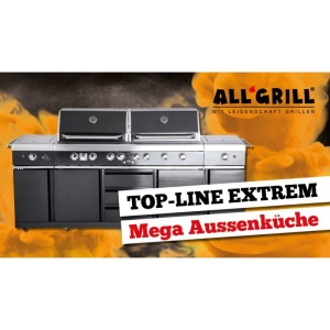 Bucatarie de exterior din inox, gratar pe gaz cu Air System ALL GRILL Top-Line Extrem Light - 100960 - Img 3