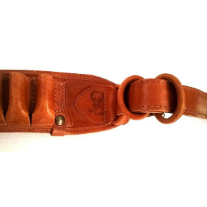 Cartusiera Nobil Hunt piele maro cu 30 posturi cal 16 - VE.NP1630 - Img 2