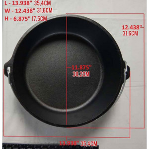 Ceaun din fonta cu capac - cuptor olandez Lodge 30,2 cm 7,6 litri 8