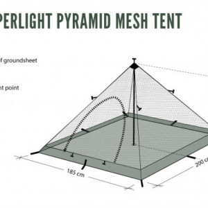 Cort 1 Persoana DD SuperLight –Pyramid-panza anti insecte - 0707273933744 8