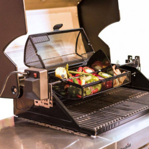 Cos de legume pentru rotisor Char-Broil - 140773 montat
