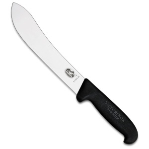 Cutit pentru macelarie Victorinox Butcher Knife, lama 20cm, Black 5.7403.20