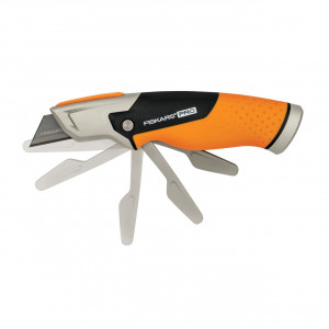 Cutit utilitar cu lama trapezoidala Fiskars CarbonMax, 1027222, 182 mm, 200 g - Img 3