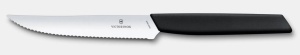 Cutit Victorinox Swiss Modern pentru friptura, lama 12cm, Black 6.9003.12W
