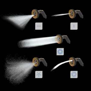 FISKARS Set pistol de stropit, jet multi + conector furtun, stop - 1065492 - Img 3