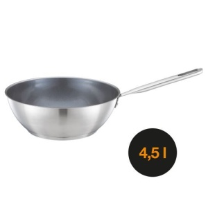 FISKARS Tigaie wok, din otel inoxidabil, antiaderenta, Fiskars All Steel, Ø 28 cm - 1064747