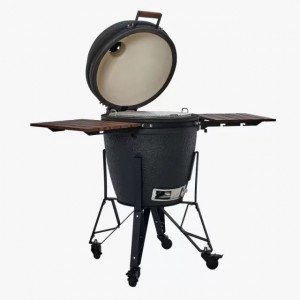 Gratar ceramic Kamado pe carbuni The Bastard Urban Large, stand inclus, 127cm inaltime, diametru grila 49cm - BU201