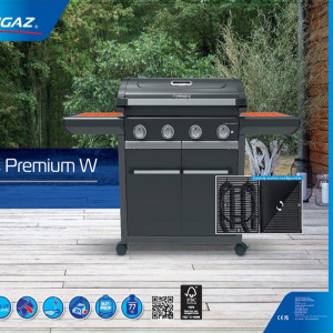 Gratar pe gaz Campingaz seria 4 Premium W, 4 arzatoare, sistem Blue Flame, aprindere electronica - 2185406 - Img 2