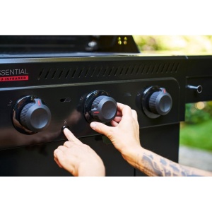 Gratar pe gaz Char-Broil Essential 3 G cu 3 arzatoare, grile din fonta, TRU-Infrared -140234 - Img 9