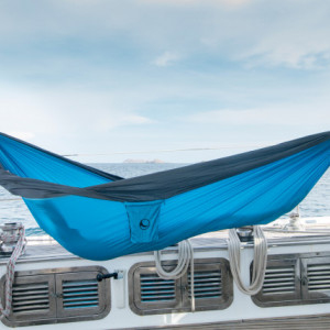 Hamac Ticket to the Moon King Size Aqua Dark Grey - TMK1503 deschis