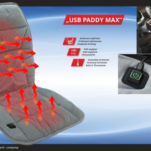 Husa auto cu incalzire Compass, cu termostat, USB, PADDY MAX - Img 4
