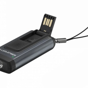 Lanterna de Buzunar Premium Tip Breloc Led Lenser K6R Safety Grey 200lm