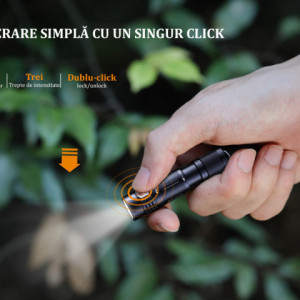 Lanterna Fenix E05R - EDC - 400 lumeni - 64 metri - Black - ADV-450-001 3