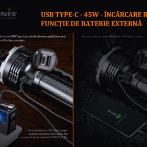Lanterna profesionala Fenix LR80R - 18000 Lumeni - 1130 Metri - ADV-448-001 3