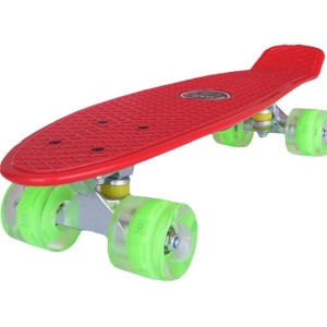 Penny board Mad Cruiser cu roti LED ABEC 7-rosu - Img 3