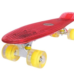 Penny board Mad Cruiser Full LED ABEC 7-rosu - Img 7