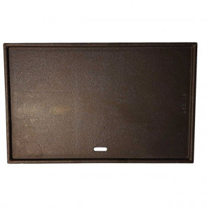 Plita din fonta cu 2 fete neteda si grill 41,5 x 26,5 cm pentru gratarele Activa Lord 302 - 20003 fata neteda