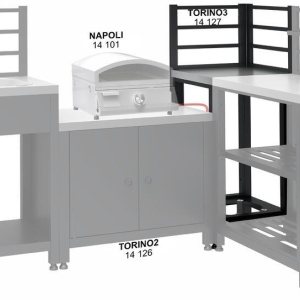 Raft modular de colt Torino 3 Cattara pentru bucatarie exterioara 47x47x123cm - TT14127 - Img 8