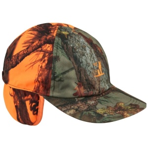 Sapca Treesco cu urechi Grand Nord orange camo
