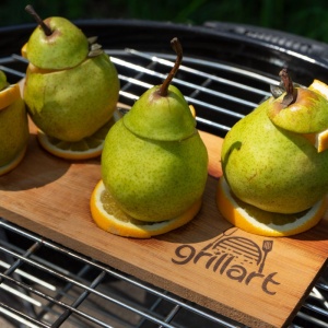 Set 2 placi din lemn de cires XL 30x14,5x1 cm pentru gatit la gratar Grillart - GA-1003-5 - Img 6