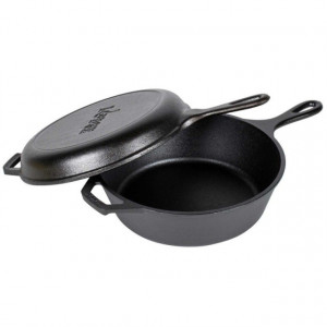 Set 2 tigai din fonta cu maner Lodge Combo Cooker 26 cm - L-LCC3 set
