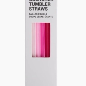 Set 4 paie pentru cana termoizolanta Stanley The Quencher Travel Tumbler Straws 1.18L, Pink - 10-10573-047